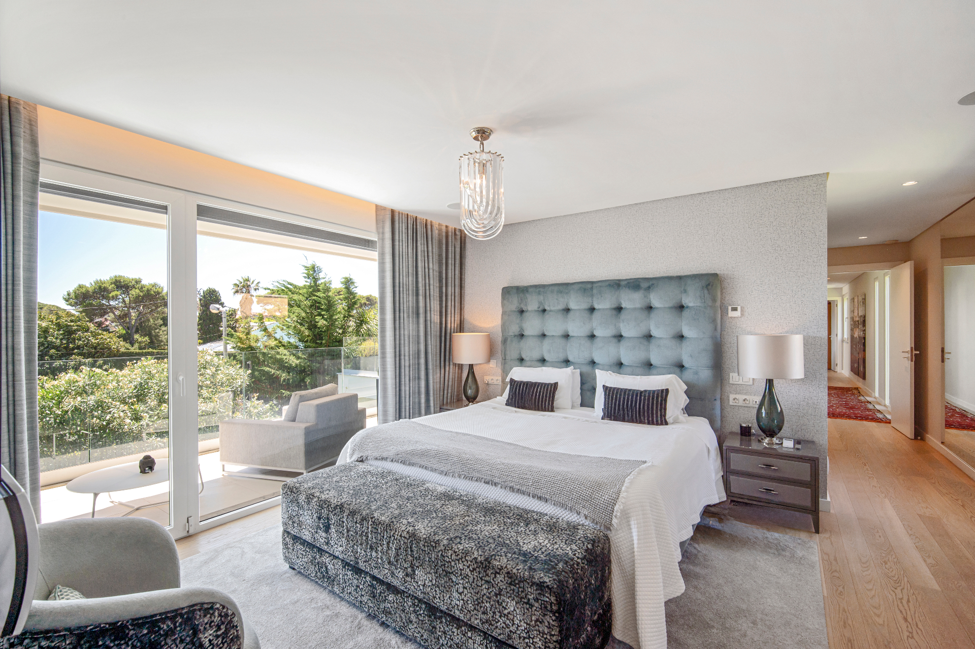 Three suites, three balconies